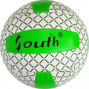 Мяч волейбольный салатовый , PVC 2.7, 280 гр, машинная сшивка Спортекс E33542-2