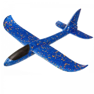 E33012 Самолет-планер метательный 48 см синий Спортекс