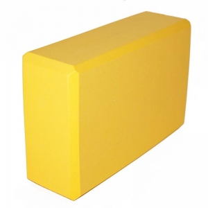 Йога блок полумягкий желтый 223х150х76мм., из вспененного ЭВА A25806/E39148 Спортекс BE100-A