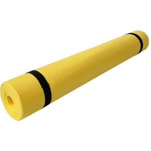 Коврик для йоги ЭВА 173х61х0,3 см желтый Спортекс B32213