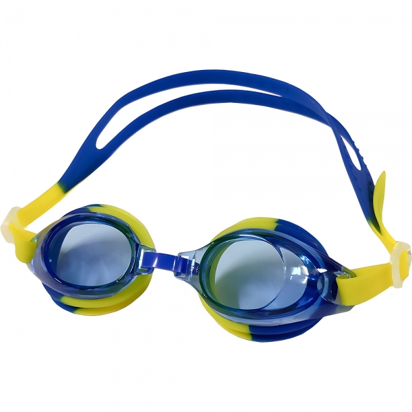 Очки для плавания детские желто/синие Спортекс E36884