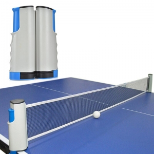 Сетка для настольного тенниса с авторегулировкой серо/синяя Спортекс E33569