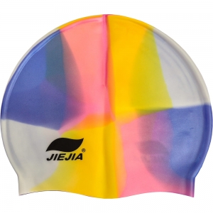 Шапочка для плавания силиконовая мультиколор Дельта-фитнес E38921