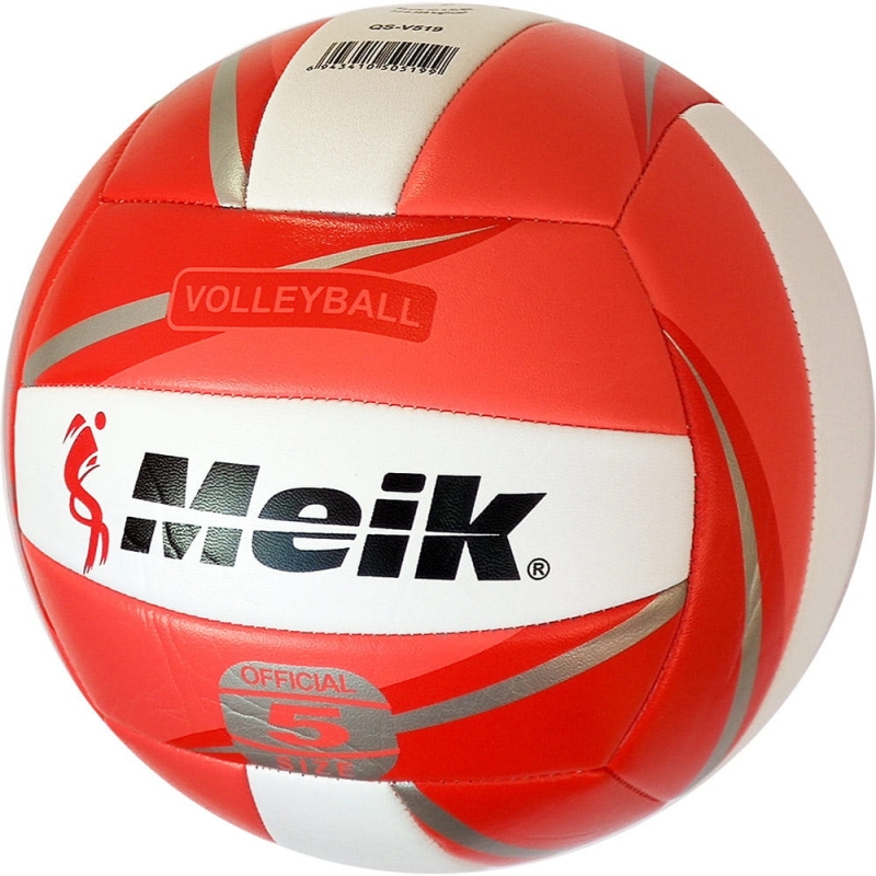 Мяч волейбольный Meik-QS-V519 красный , TPU 2.5, 270 гр, машинная сшивка Дельта-фитнес C28683-2