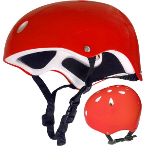 F11721-4 Шлем защитный универсальный JR красный Спортекс