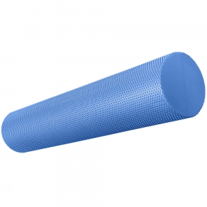 Ролик для йоги полумягкий Профи 60x15cm синий ЭВА Спортекс E39105-1