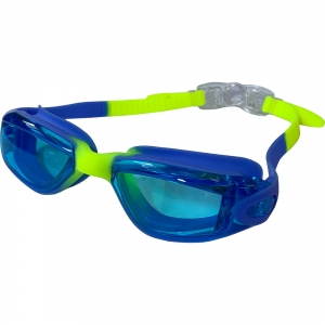 Очки для плавания взрослые сине/желтые Спортекс E38884-2