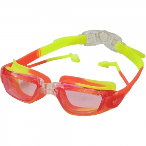 E38885-1 Очки для плавания взрослые мультиколор оранжево/желтые Спортекс