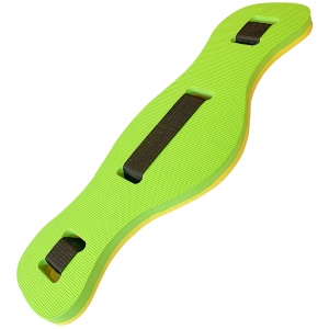 Пояс страховочный 2-х цветный 62х22х2,3 см для аквааэробики E39341 зелено/желтый Спортекс