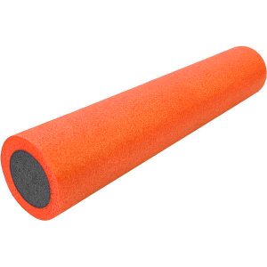 Ролик для йоги полнотелый 2-х цветный оранжевый/черный 90х15см. B34501 Спортекс PEF90-36