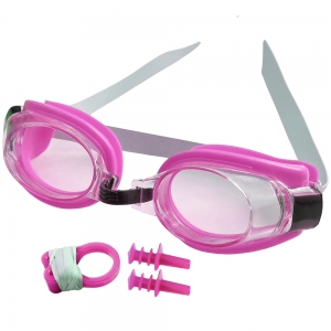 Очки для плавания юниорские розовые Спортекс E36870-2