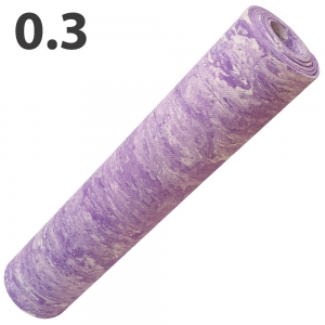 Коврик для йоги ЭВА 173х61х0,3 см фиолетовый Мрамор Спортекс E40022
