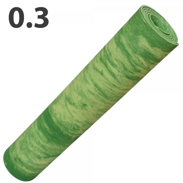Коврик для йоги ЭВА 173х61х0,3 см зеленый Мрамор 147-003 Спортекс F40023