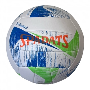 Мяч волейбольный бело/сине/зеленый , PU 2.7, 300 гр, машинная сшивка Спортекс E39981