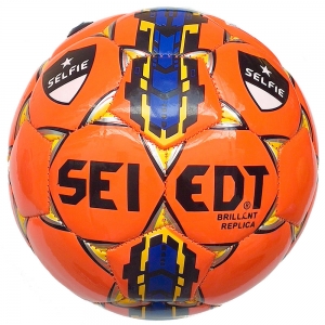 Мяч футбольный №5, Seledt оранжевый Спортекс E32153-2