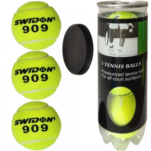 E29380 Мячи для большого тенниса Swidon 909 3 штуки в тубе Спортекс