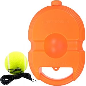 E40577 Тренажер для большого тенниса с водоналивной платформой оранжевый Спортекс