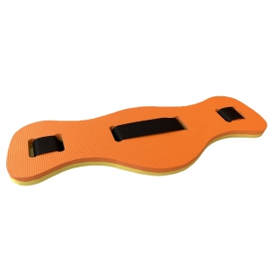 Пояс страховочный 2-х цветный 72х22х4 см для аквааэробики E39342 оранжево/желтый Спортекс