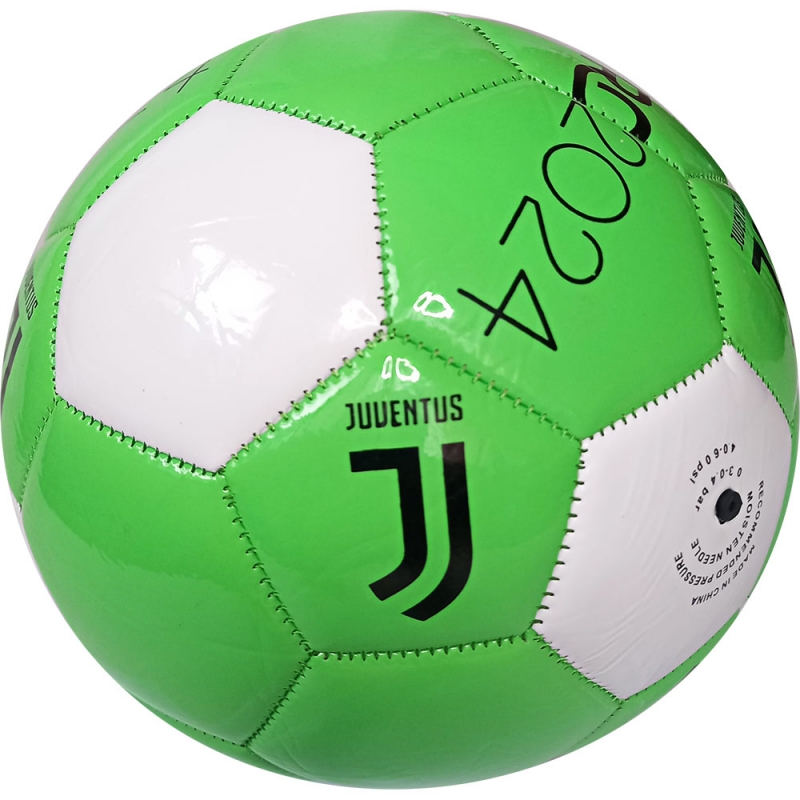 Мяч футбольный Juventus, машинная сшивка зелено/белый Дельта-фитнес E40759-3
