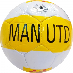 Мяч футбольный Man Utd, машинная сшивка желто/белый Спортекс E40770-4