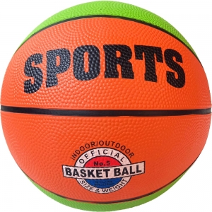 Мяч баскетбольный №7, зелено/оранжевый Спортекс B32224-1