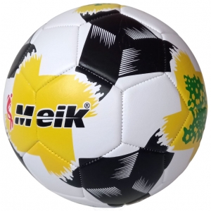 Мяч футбольный Meik-157 зеленый 4-слоя, TPU+PVC 3.2, 340-365 гр., машинная сшивка Спортекс E41771-1