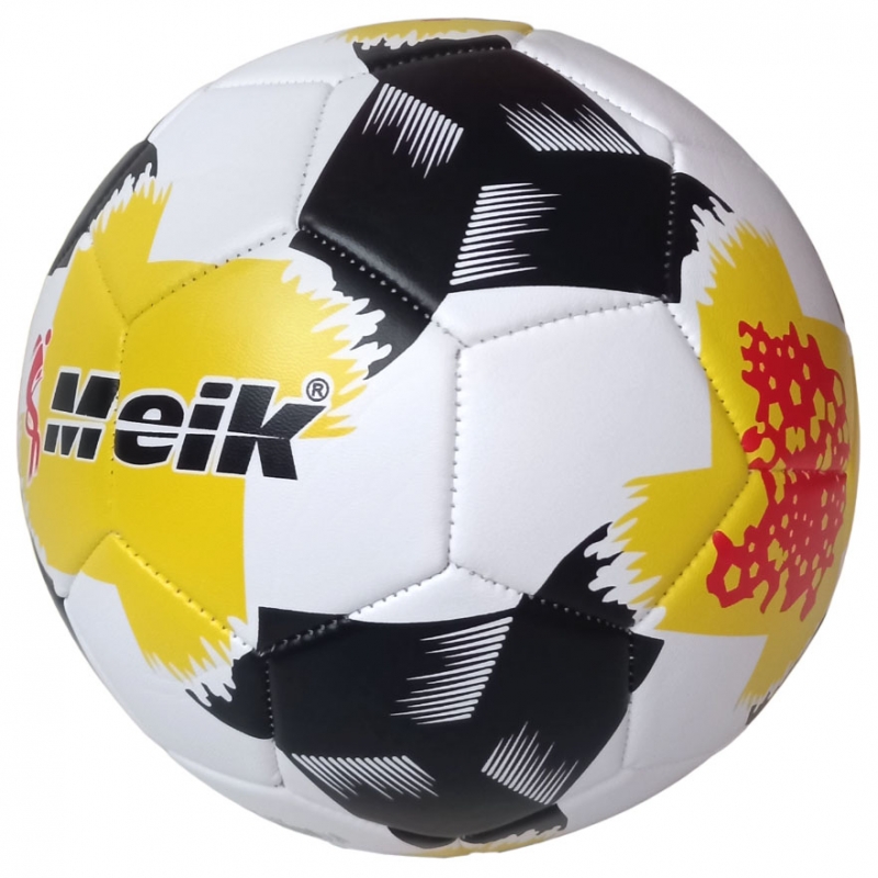 Мяч футбольный Meik-157 красный 4-слоя, TPU+PVC 3.2, 340-365 гр., машинная сшивка Дельта-фитнес E41771-2