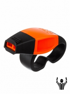 Свисток FOX 40 CAUL с креплением на пальцы оранжевый Спортекс E42054
