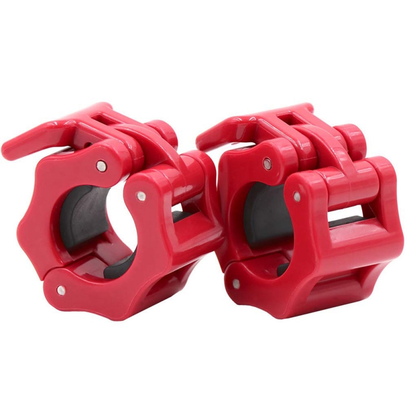 Замки для грифа пластик система LOCK-JAW PRO d 25 красный Дельта-фитнес E42117