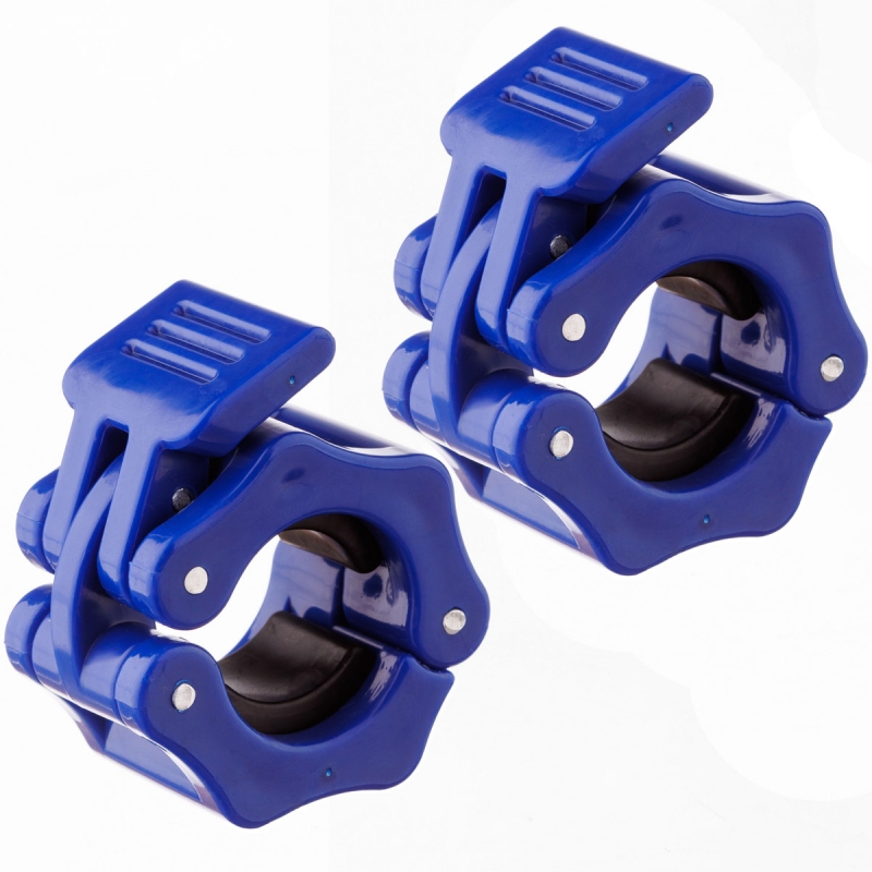 Замки для грифа пластик система LOCK-JAW PRO d 25 синий Дельта-фитнес E42118
