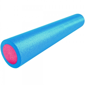 Ролик для йоги полнотелый 2-х цветный голубой/розовый 90х15см. B34501 Спортекс PEF90-45