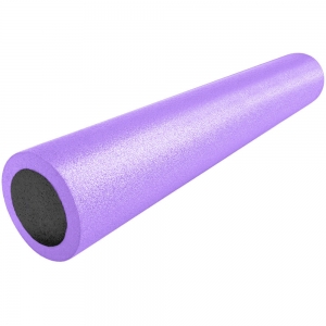 Ролик для йоги полнотелый 2-х цветный фиолетово/черный 90х15см. B34501 Спортекс PEF90-46