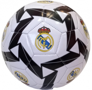 Мяч футбольный клубный Real Madrid, машинная сшивка черно/белый Спортекс E41658-1