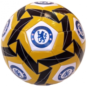 Мяч футбольный клубный Chelsea, машинная сшивка желто/черный Спортекс E41658-3
