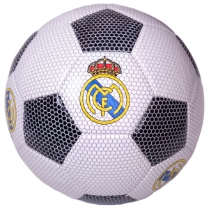 Мяч футбольный клубный Real Madrid, машинная сшивка бело/черный Спортекс E41659-1
