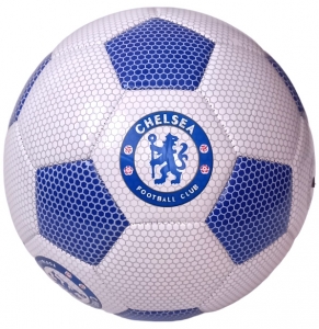 Мяч футбольный клубный Chelsea, машинная сшивка бело/синий Спортекс E41659-4