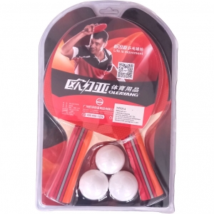 T07531-4 Набор для настольного тенниса 2 ракетки 3 шарика Спортекс