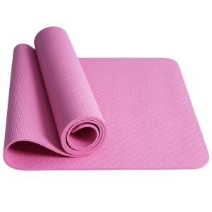 E42687-1 Коврик для йоги ТПЕ 183х61х0.6 см розовый Спортекс