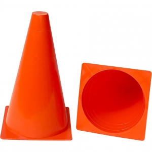 Конус разметочный размер h-22см оранжевый Дельта-фитнес