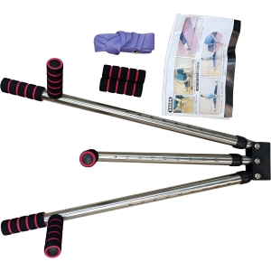 Складной тренажёр для растяжки 9 уровней регулировки, ремень, грипсы Дельта-фитнес E43740