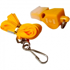 F04482 Свисток FOX 40 Classic пластиковый, на шнурке желтый Спортекс