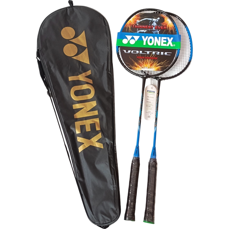 E43163-1 Набор для бадминтона Yonex replika 2 ракетки в чехле синий Спортекс