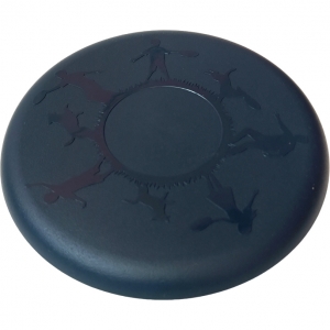 Летающая тарелка ФРИСБИ для игры с животными темно-синяя Спортекс