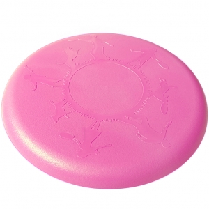 Летающая тарелка ФРИСБИ для активного отдыха розовая Спортекс