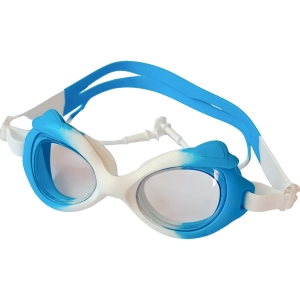 Очки для плавания взрослые бело-голубой Дельта-фитнес E43186-5