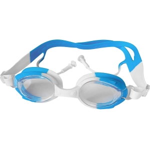 Очки для плавания юниорские бело-голубые Дельта-фитнес E43187-2