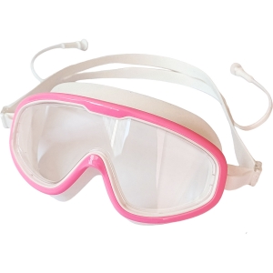 Очки полумаска для плавания юниорская силикон розовая Дельта-фитнес E43188-1