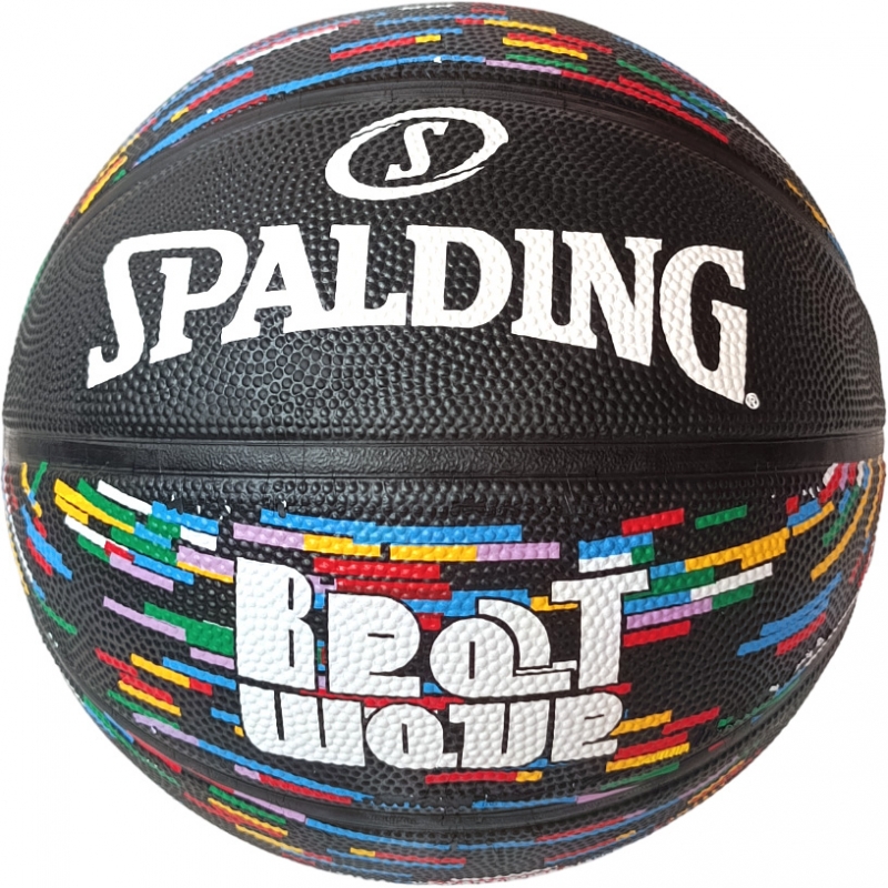 E43145 Мяч баскетбольный Spalding резина №7 черный Спортекс