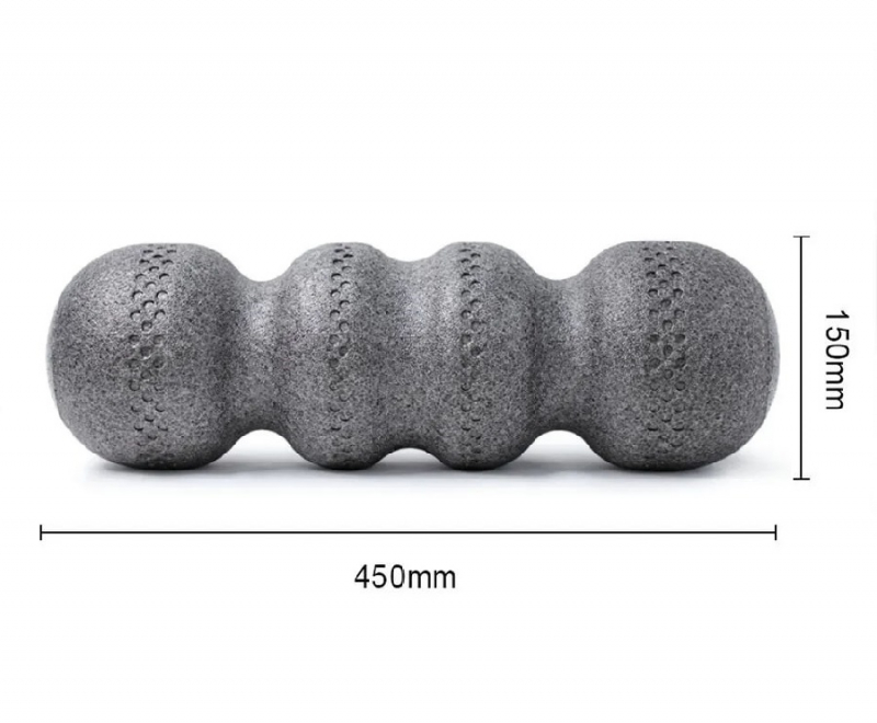 E45953 Контурный массажный валик 45х15 см серый Дельта-фитнес