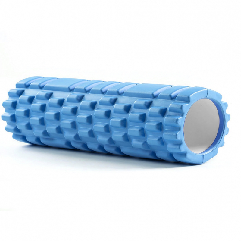 E45950 Ролик для йоги 30х10см голубой Дельта-фитнес